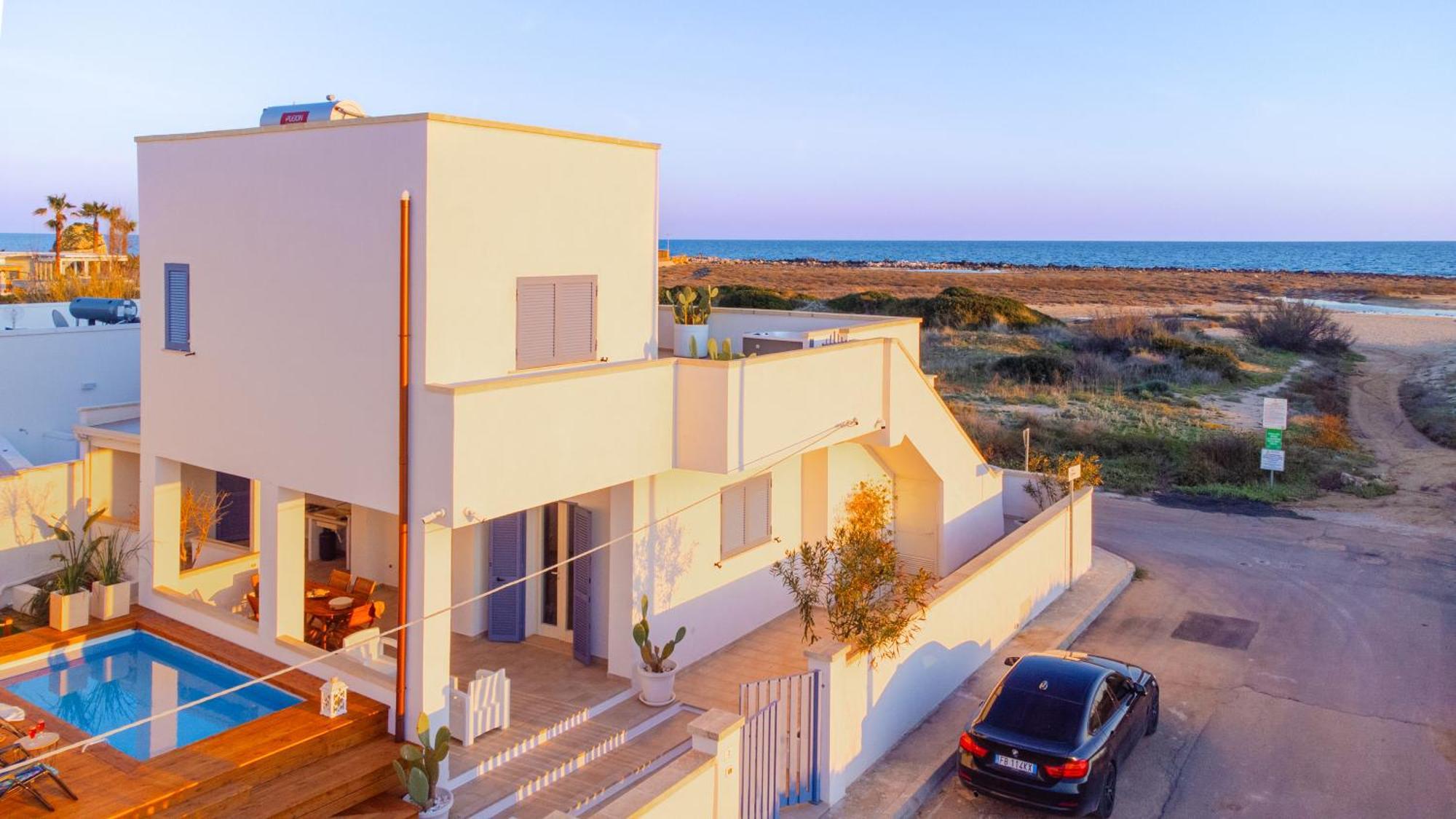 Villette Lux Fronte Spiaggia - Torre Pali Exterior photo
